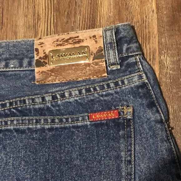 Vintage Lawman Jeans Women's 13 Button Fly Straight Leg Mom Style 90s High Rise - Picture 6 of 7